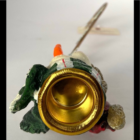 HOME INTERIORS SNOWMAN/SNOWFLAKE CANDLE SNUFFER- RARE - Picture 4 of 4